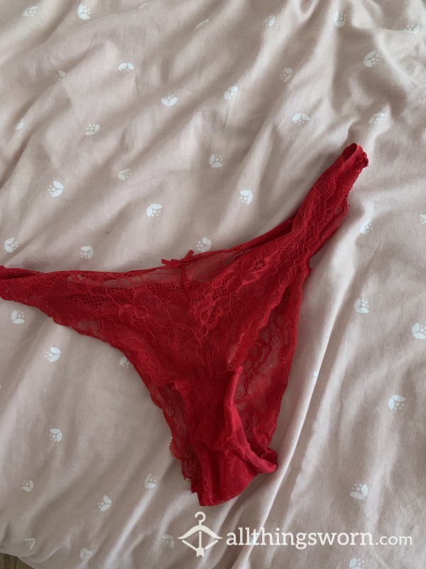 My Favourite Red Lacey Underwear Size S/m. Wear These Every Night Out 😉