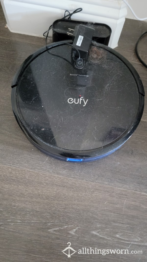 My Filthy, Broken Vacuum Robot Filled With Hair, Fur And Dirt