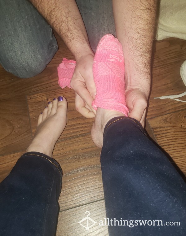 My FootSlave Giving Me A Pedicure Then Being Turned Into My Footstool!! ;) +  Bonus 30 Second Video Clip!