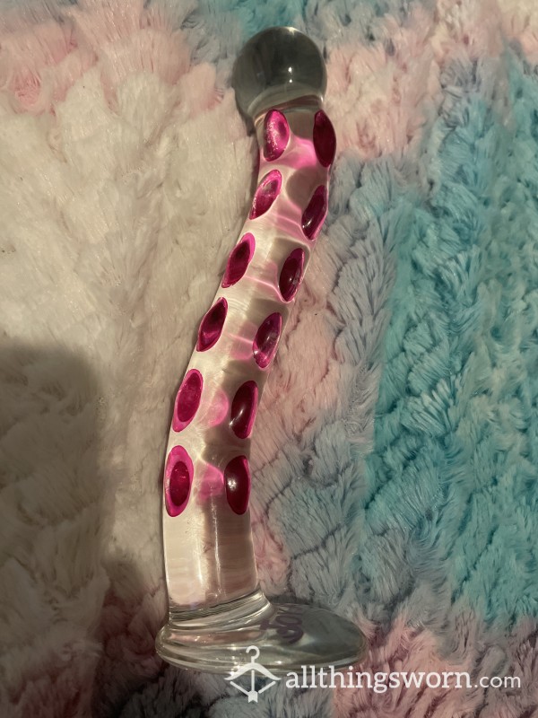 My Glass Dildo Covered With My Juices