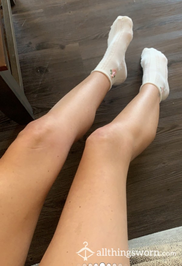 My Hot & Sweaty White Rose Socks