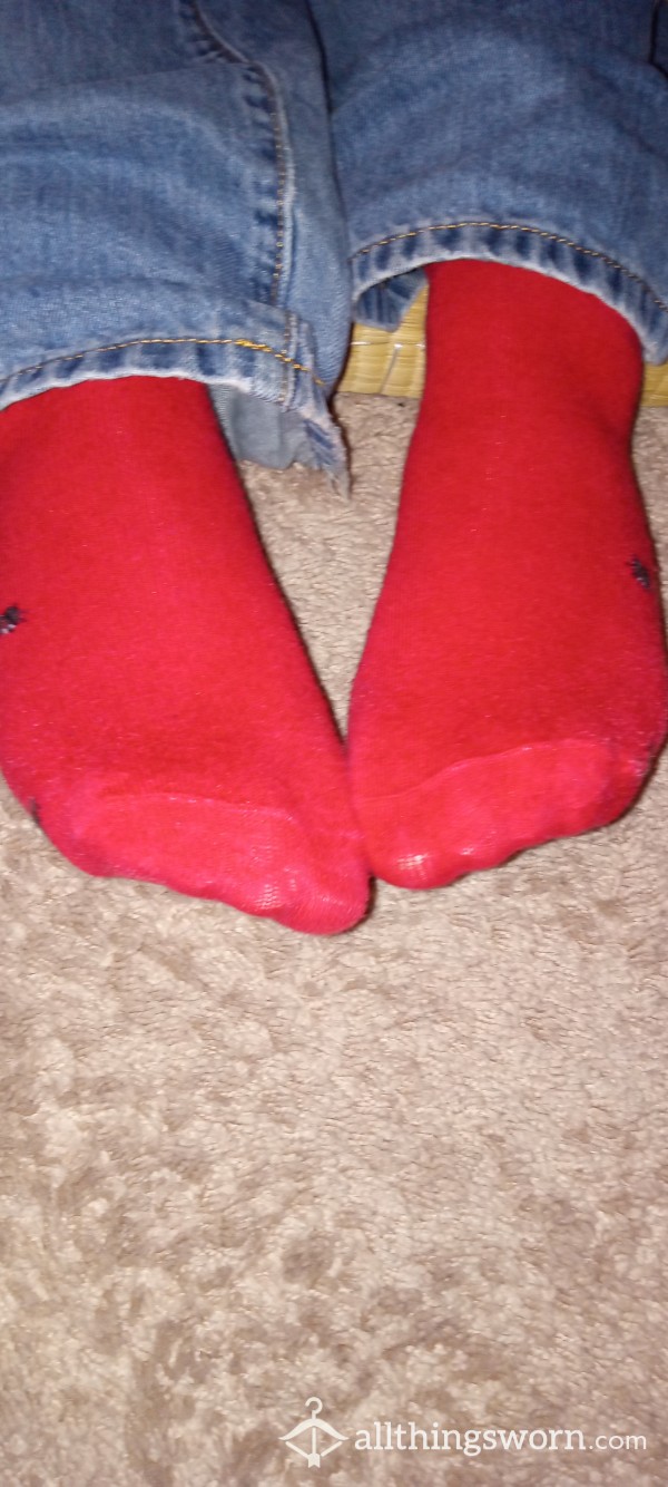 My Lucky Red Socks After Work
