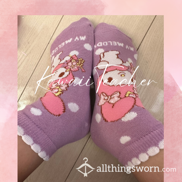 💜SOLD💜My Melody Purple Cotton Socks