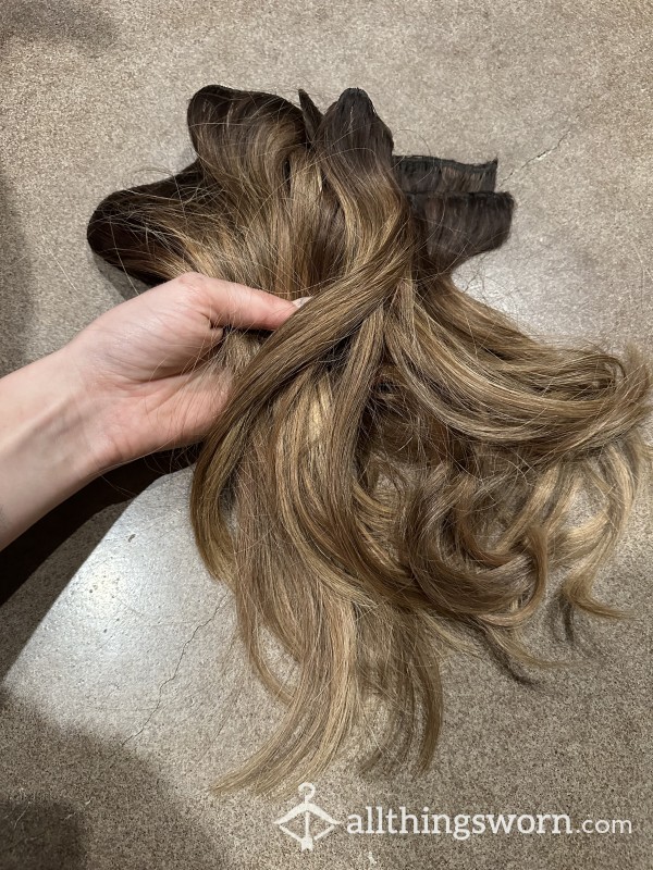 My Old Worn Hair Extensions | 3 Wefts Of My Hair | Smell And Wear Me
