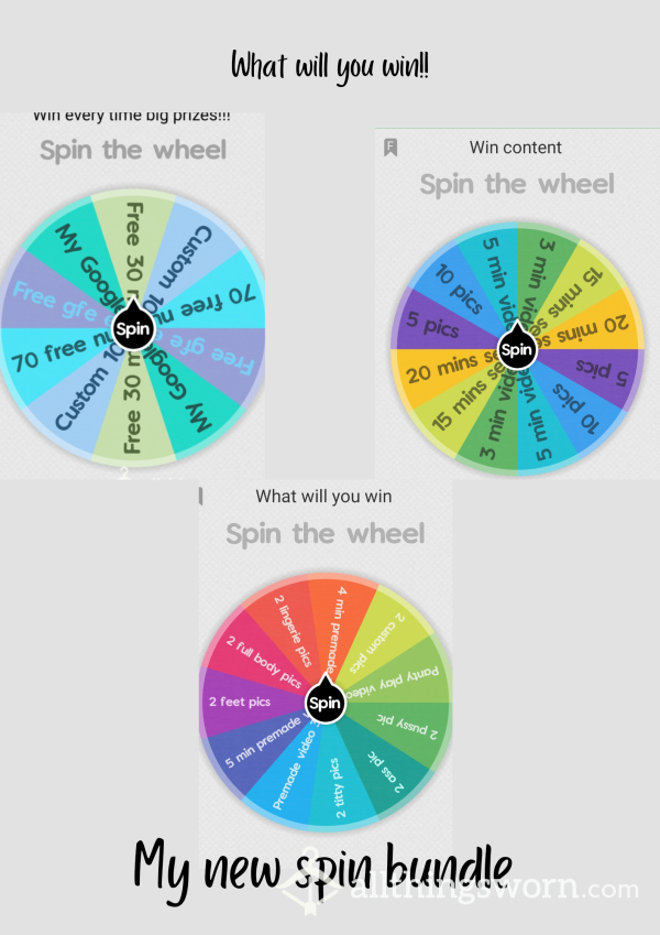 Win On Every Wheel You Spin 🏆 3 Wheel Bundle