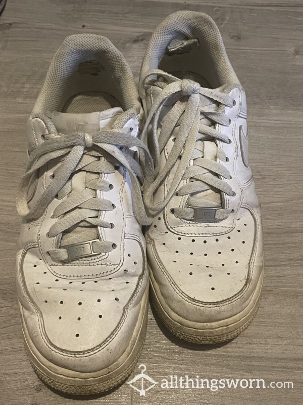 My Stinky, Trashed White Airforce1’s, Size Uk6, Trashed After 2 Years