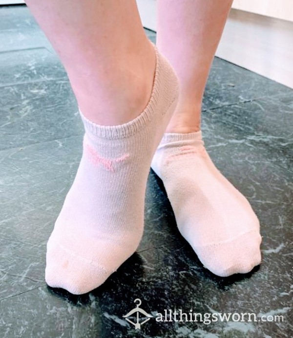 My STINKY Worn Ankle Socks - Pink - With Extras 🔥