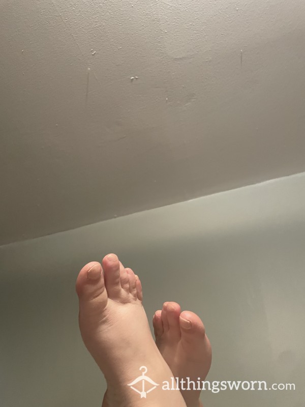 My Unpolished Feet That Haven’t Had A Pedicure