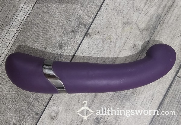 Vibrator For Sale ! - My Very Used Purple G Spot Sex Toy , Can Be Freshly Masturbated With - Picture Proof