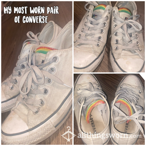 ❤️🖤 My VERY Worn And Loved Converse 🖤❤️