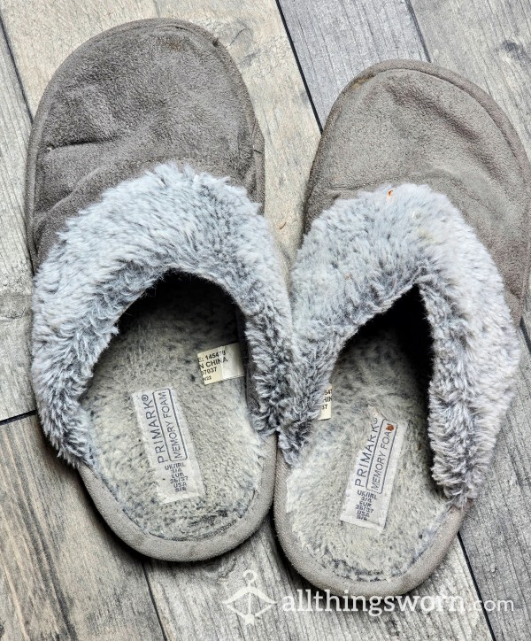 My Worn House Slippers. Lovely And Worn  All Physical Items Are Sent In A Vacuum Sealed Bag For Ultimate Freshness