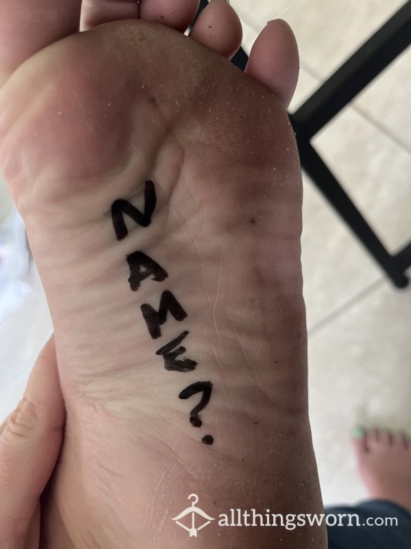 Name On My Foot