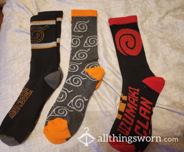 Naruto Socks 3 For $45