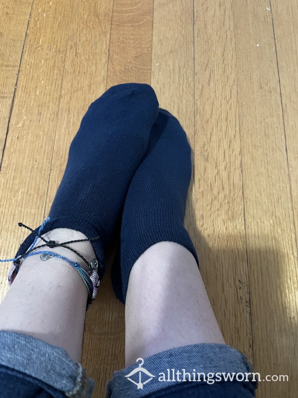Nasty Navy Ankle Socks