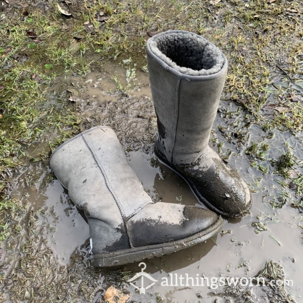 Nasty Well Worn Muddy UGG Boots