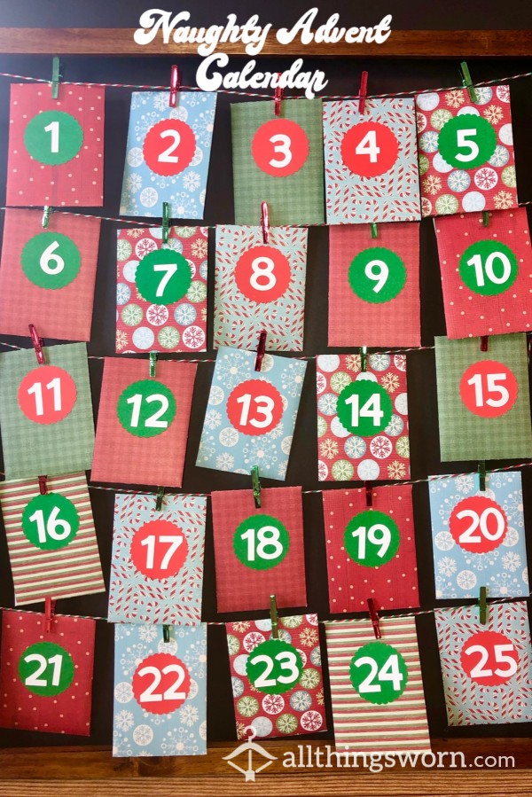 Naughty Advent Calendar - Each Day Receive A Picture Or Video!