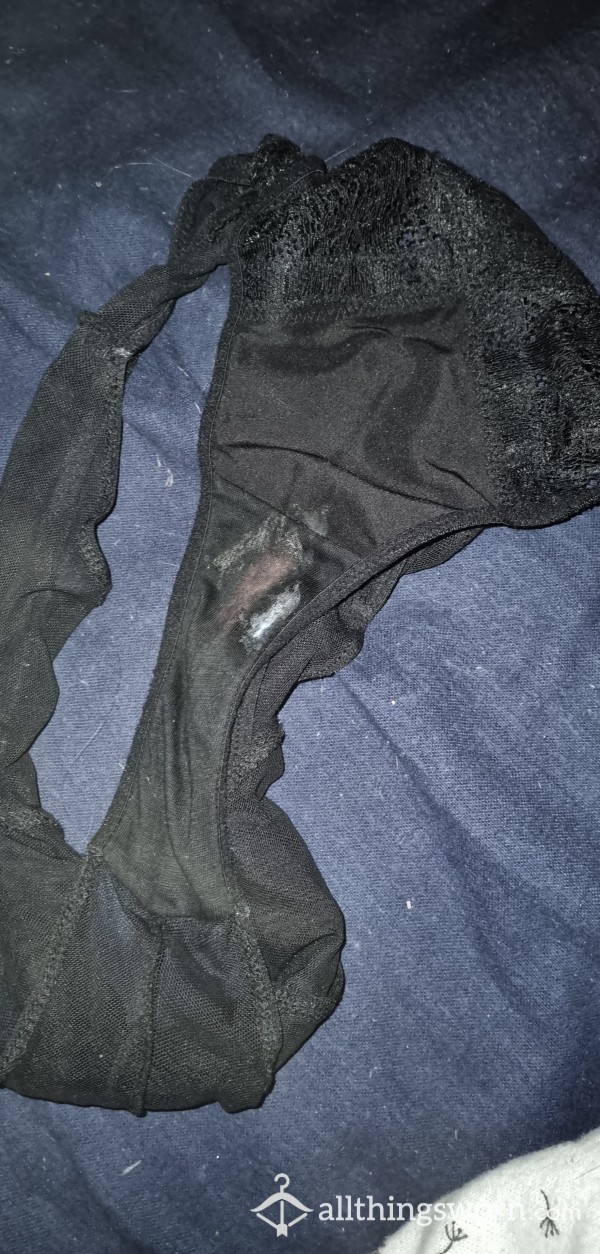 Naughty Black Wet Panties