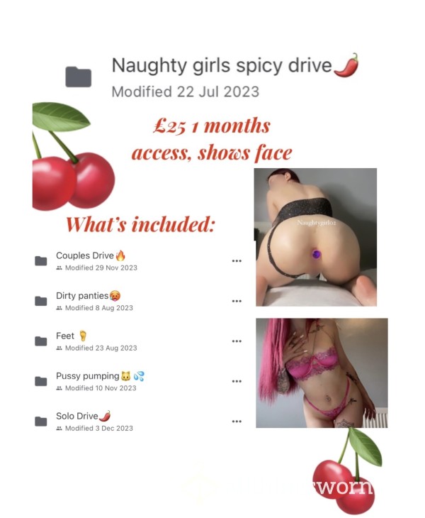 Naughty Girls Spicy G-Drive🥵| Access To All Folders🌶