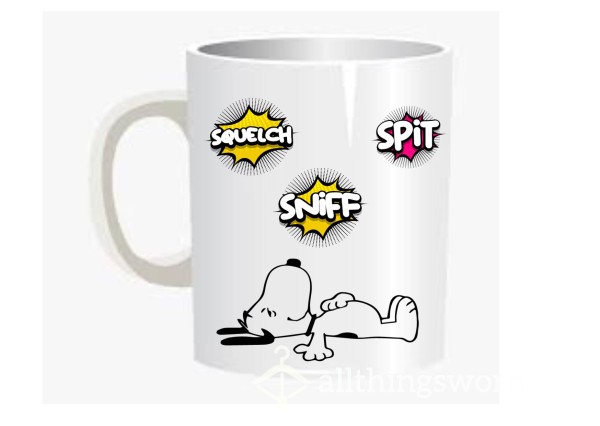 Naughty Mug, Snoopy Mug, Smutty