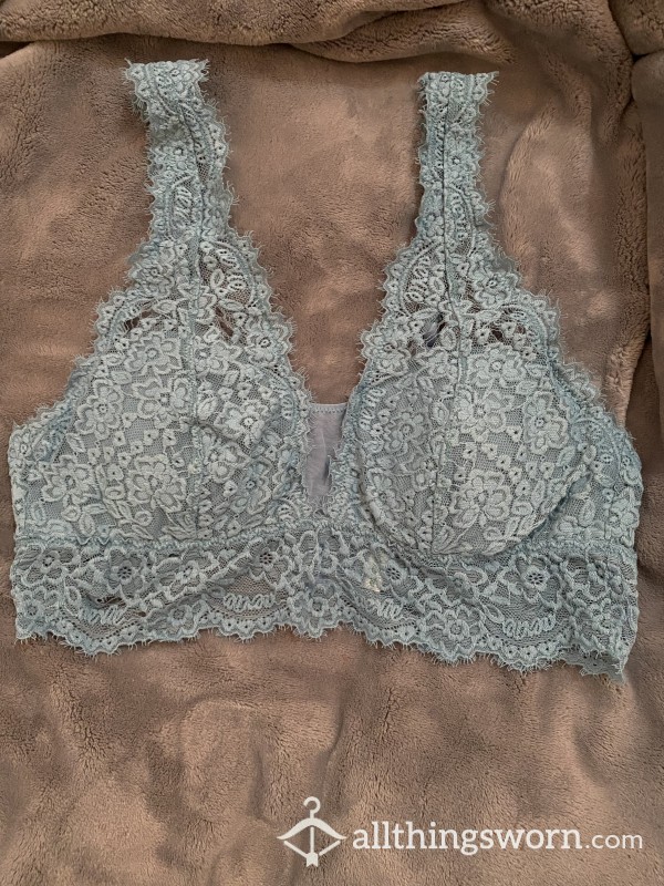 Naughty Time Blue Lace Sexy Bra
