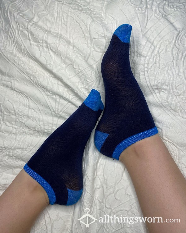 Buy Navy And Light Blue Ankle Socks Stinky Heavily W