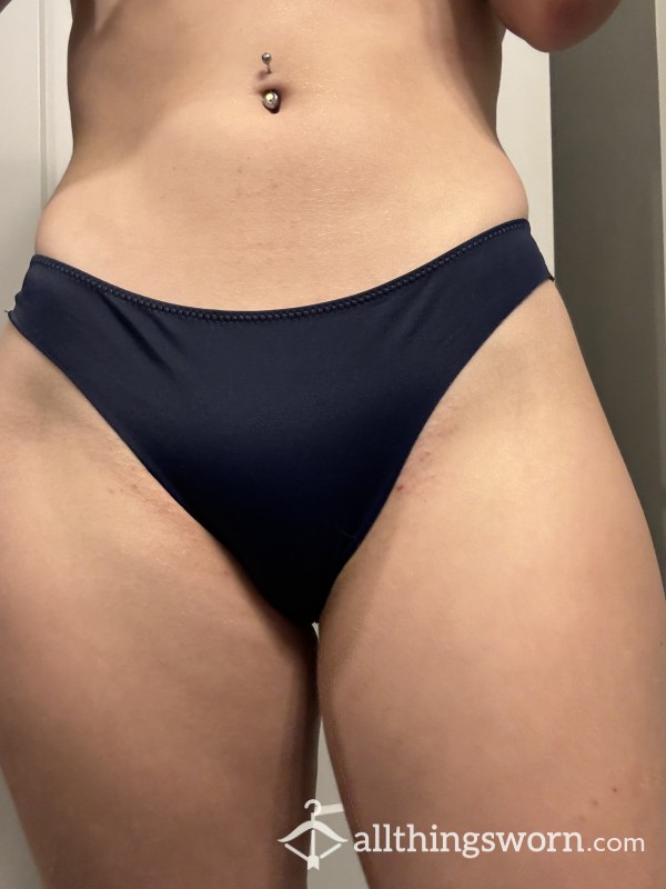 Navy Blue Athletic Thong (S)