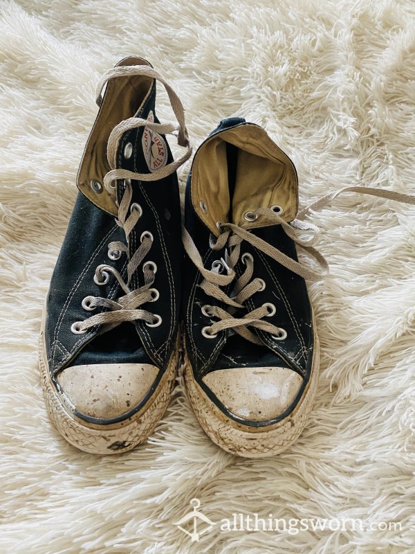 Navy Blue Converses Worn For 3 Years