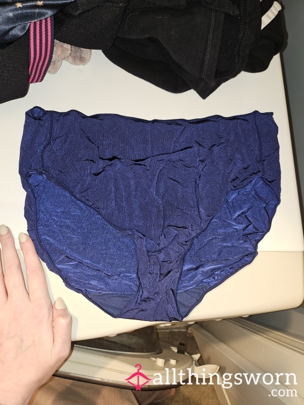 Navy Blue Curvy Jockey (sz 8/9) Brief Panties