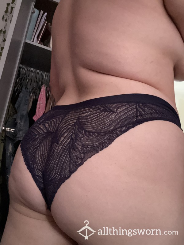 Navy Blue Laced Panties