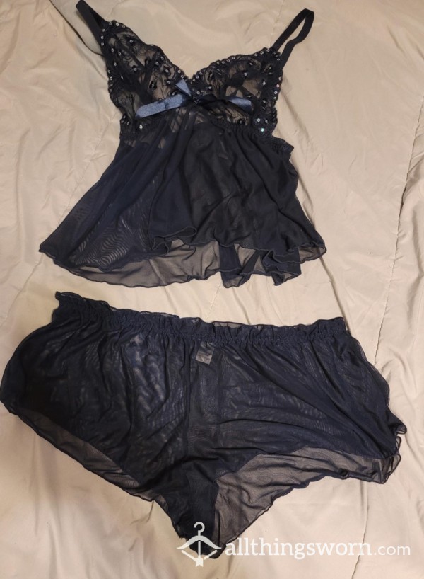 Navy Blue Sequence Suprise