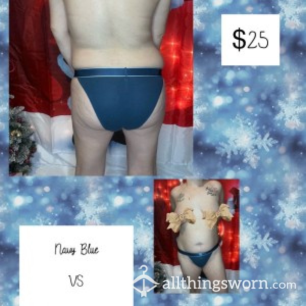 Navy Blue VS Waffle Bikini