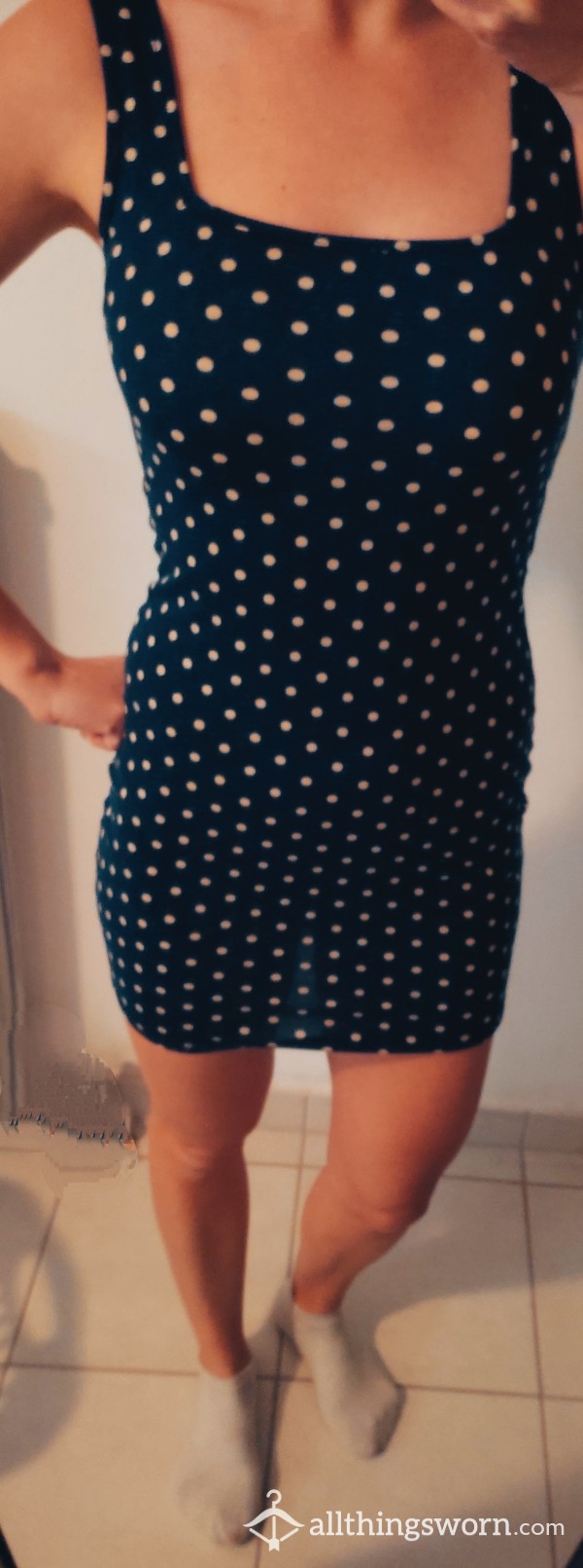 Navy Blue 👗 With Little Dots 🥰