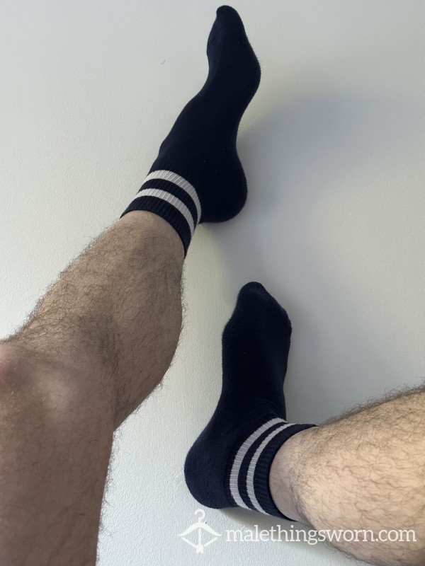 Navy Sweaty Gym Socks 🐽