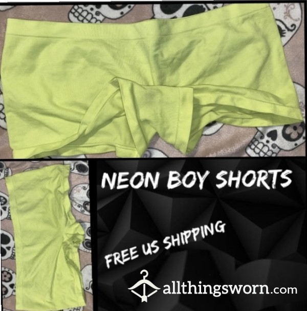 Neon Boy Shorts. 48 Hour Wear & Free US Shipping🖤