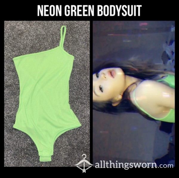 Neon Green Ribbed Bodysuit💚