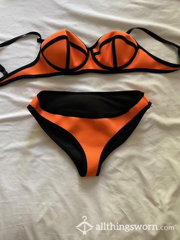 Neon Orange Bikini 🧡