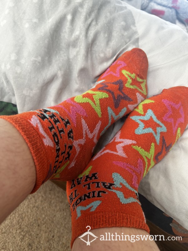 Neon Orange Socks
