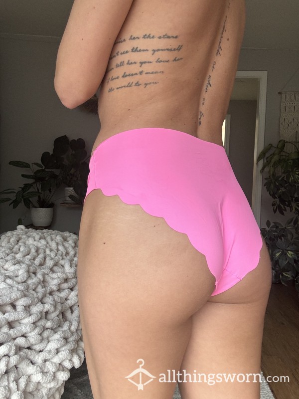 Neon Pink Full Back Seamless Panties Spandex