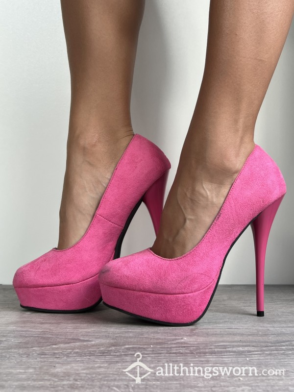 Neon Pink High Heel