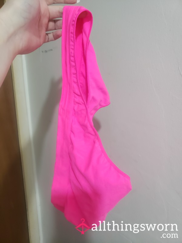 Neon Pink Rave Day Thong *hyperhydrosis Sufferer*