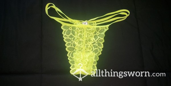 Neon Yellow Thong