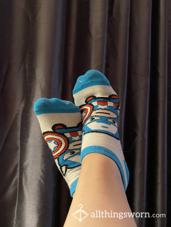 Nerdy Captain America Marvel Socks
