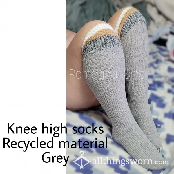 Neutral Tone Soft Knee High Socks