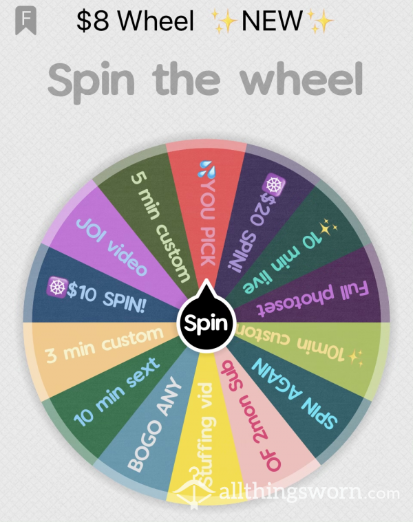 NEW $8 Spin The Wheel - BEST YET!