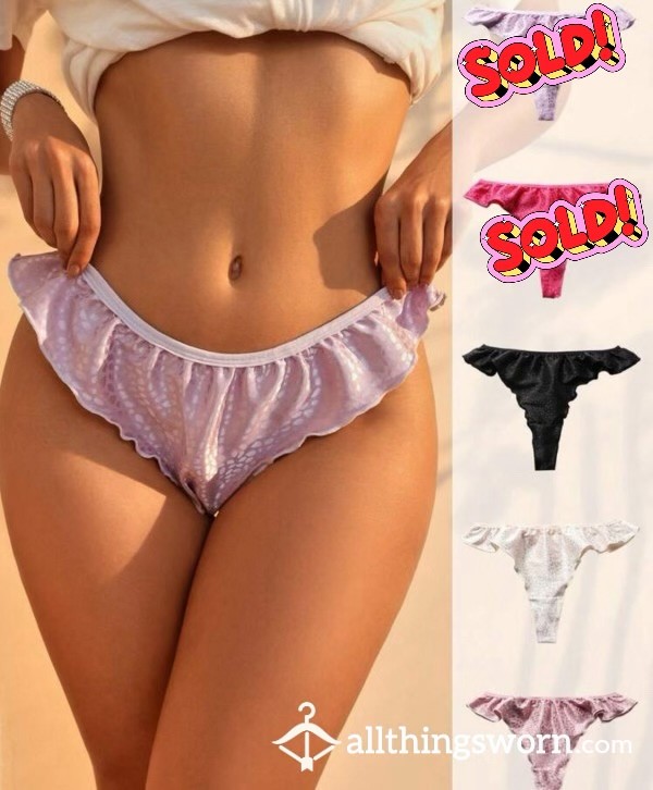*Selling Fast* Frilly Ruffled Thongs