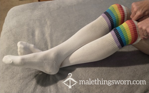 NEW Knee High Rainbow Socks 🌈
