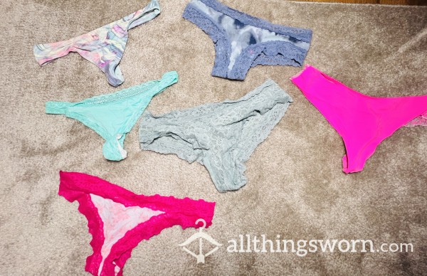 New Panties. Select Your Favorite And They’ll Be Worn Just For You.