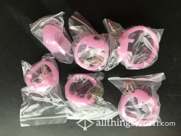 NEW Tiny Cock Chastity Device Pink Plastic Nub V5