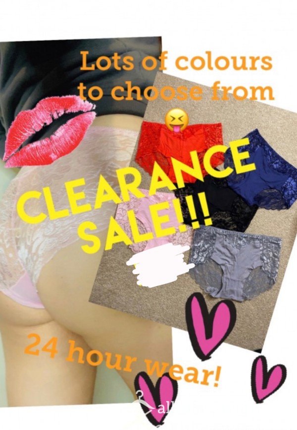 CLEARANCE SALE! Big Panties To Really Soak Up My Juices 💦👅💋