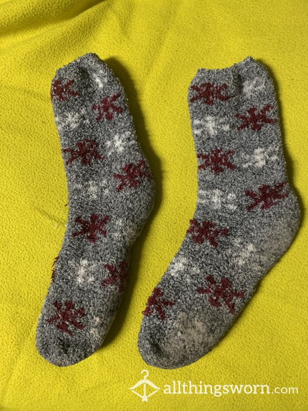 Night Time And Around The House Fuzzy Socks